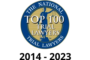 The National Trial Lawyers / Top 100 Trial Lawyers / 2014-2023 - Badge